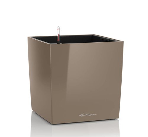 Lechuza Lechuza- CUBE Premium 50 taupe hoogglans ALL-IN-ONE