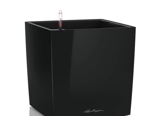 Lechuza Lechuza- CUBE Premium 50 black glossy