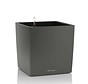 Lechuza- CUBE Premium 30 antraciet metallic ALL-IN-ONE