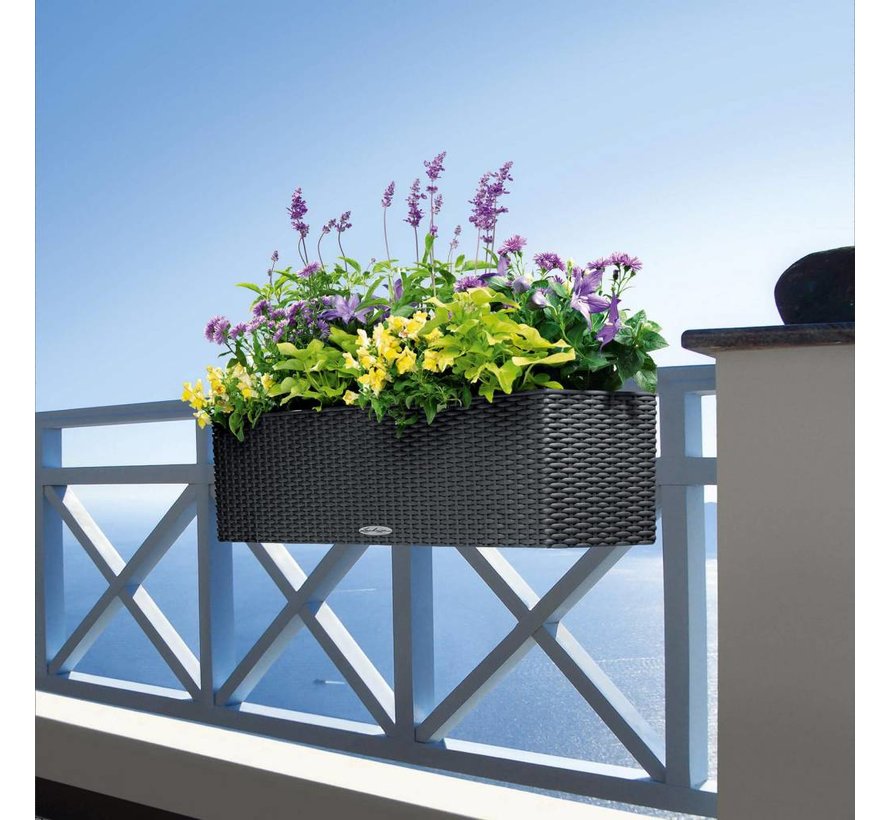 Lechuza - plantenbak BALCONERA COTTAGE 80 graniet ALL-IN-ONE set