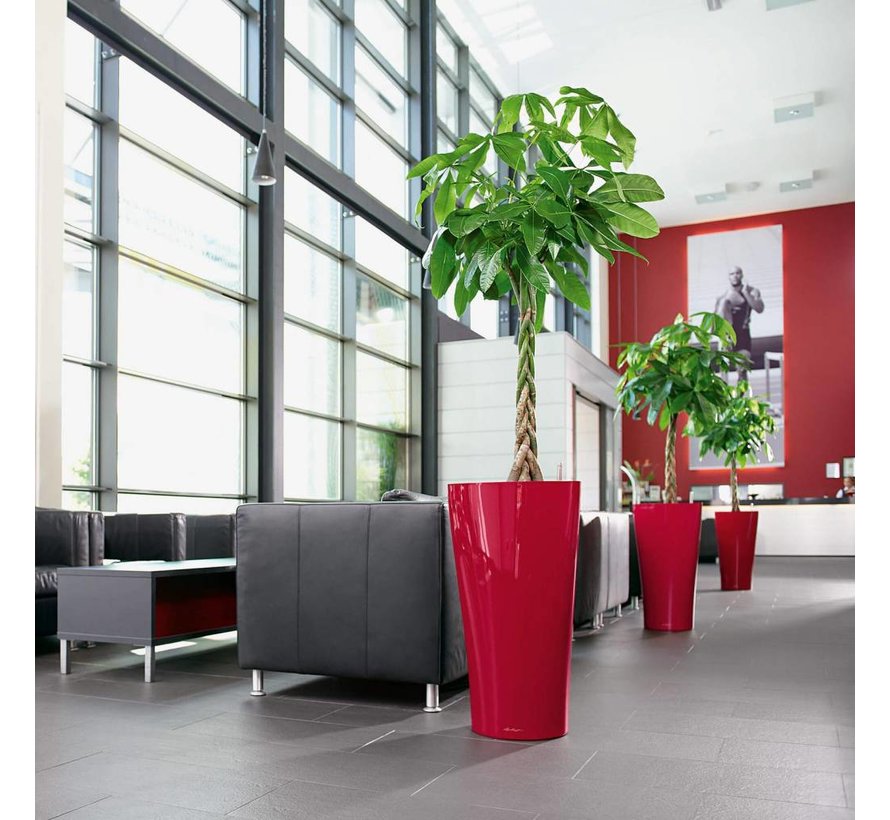 Lechuza - plantenbak DELTA PREMIUM 30 scharlakenrood hoogglans ALL-IN-ONE set