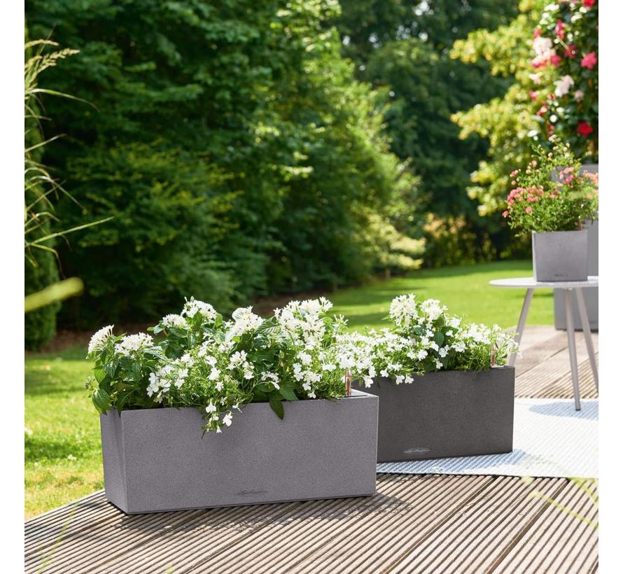 Lechuza - plantenbak BALCONERA STONE 50 steengrijs ALL-IN-ONE set