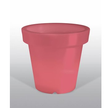 BLOOM POT LIGHT - pot de fleurs illuminé - rouge - câblé - 44 x 40 cm (l x h)