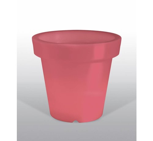 BLOOM POT LIGHT - bloempot met licht - rood - snoer - 44  x 40 cm (b x h)