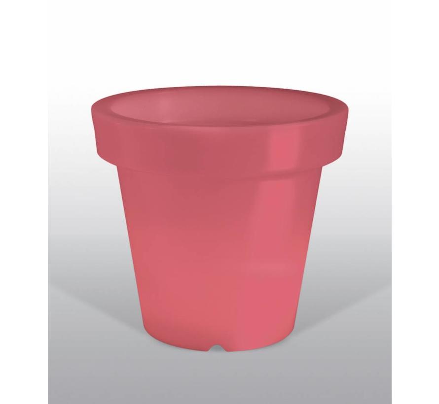 BLOOM POT LIGHT - pot de fleurs illuminé - rouge - câblé - 44 x 40 cm (l x h)