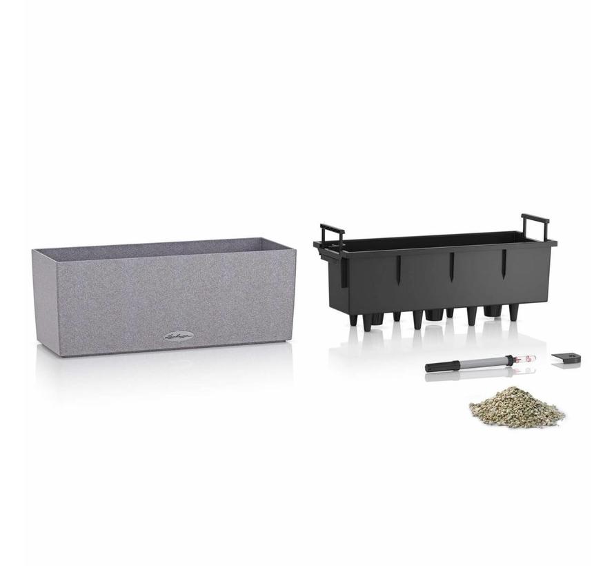 Lechuza - planteur BALCONERA STONE 50 noir graphite ALL-IN-ONE set