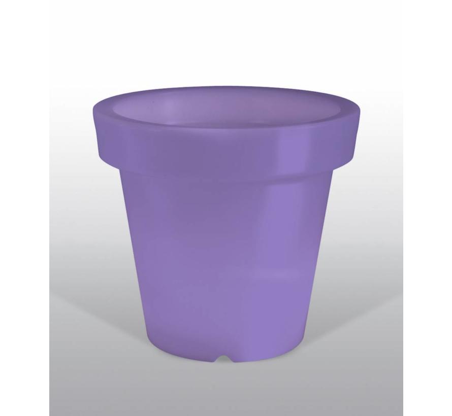 erts video Glad BLOOM POT NO LIGHT - bloempot zonder licht - paars - 66 x 60 cm - Lechuza |  OutdoorClick by CollectClick C.V.