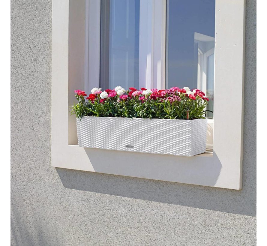 Lechuza - plantenbak BALCONERA COTTAGE 80 wit ALL-IN-ONE set