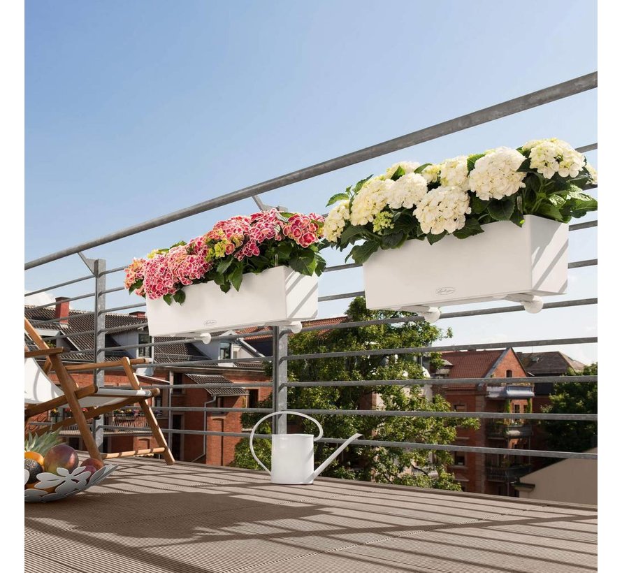 Lechuza - plantenbak BALCONERA COLOR 80 wit ALL-IN-ONE set