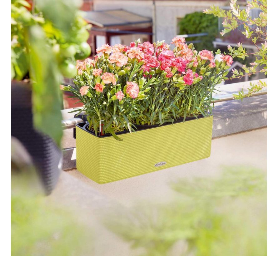 Lechuza - planteur BALCONISSIMA - CUBE COLOR Triple citron vert set ALL-IN-ONE