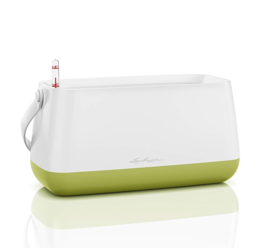 Lechuza - YULA plantbag white/pistachio semi-gloss ALL-IN-ONE LEC13871 4008789138712