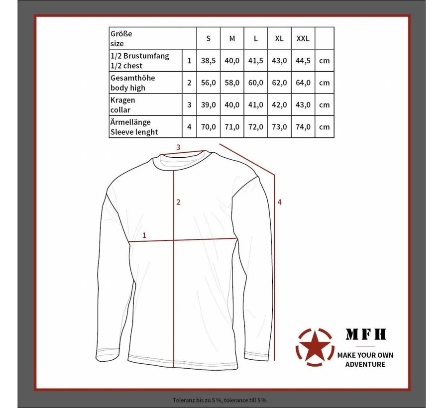 Fox Outdoor - Thermo-Funktions-Unterhemd -  langarm -  schwarz