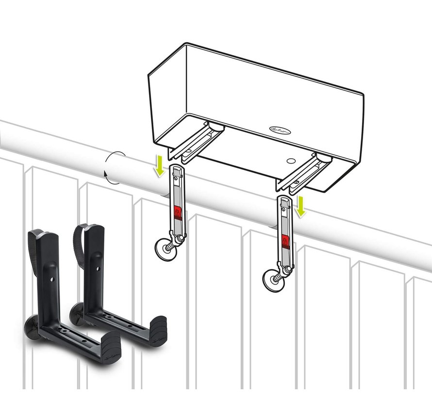Balconera Balkonkastenhalter Schwarz