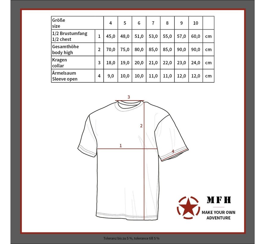 MFH - BW Onderhemd  -  Korte mouwen  -  Legergroen