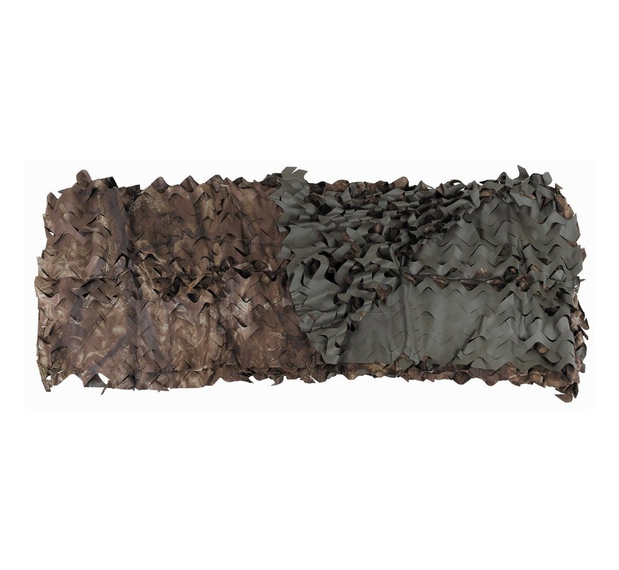 MFH - filet camouflage -  2x3m -  hunter marron -  sac PVC