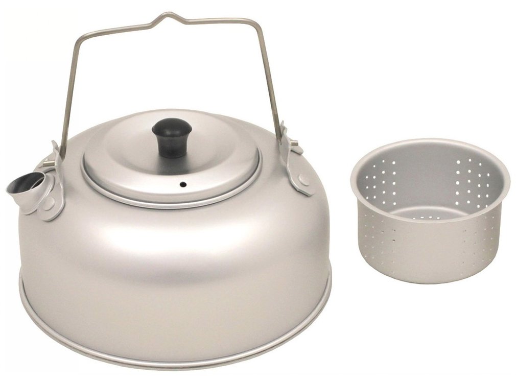 Fox Outdoor Fox Outdoor -Lichtgewicht outdoor fluitketel met theezeef aluminium 0.95 liter