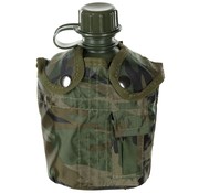 MFH Outdoor MFH - US Plastikfeldflasche -  1 l -  Hülle -  woodland -  BPA-frei