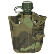 MFH MFH - US Plastikfeldflasche -  1 l -  Hülle -  M 95 CZ tarn -  BPA-frei