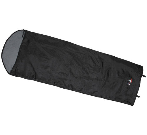 Fox Outdoor Fox Outdoor zwarte mummie slaapzak uitvoering Extra licht