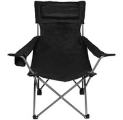 Fox Outdoor Fox Outdoor - Chaise pliante -  Deluxe -  noir -  dossier et accoudoir