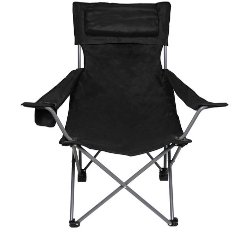 Fox Outdoor  Fox Outdoor - Chaise pliante -  Deluxe -  noir -  dossier et accoudoir