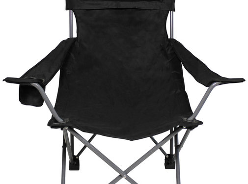 Fox Outdoor Fox Outdoor - Chaise pliante -  Deluxe -  noir -  dossier et accoudoir