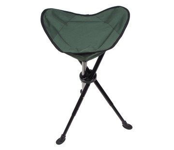 Fox Outdoor Tabouret pliant vert armée avec trépied télescopique robuste