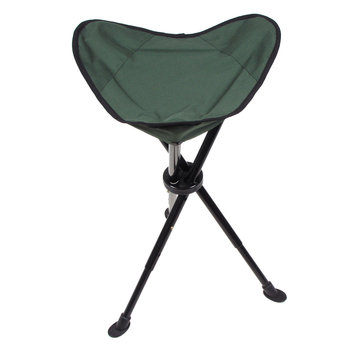 Fox Outdoor Tabouret pliant vert armée avec trépied télescopique robuste