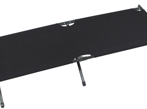 MFH MFH - lit de camp portefeuille - am. alu - noir - 190x66x42 cm