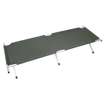 MFH MFH - lit de camp portefeuille -  alu -  vert -  200x65x40 cm