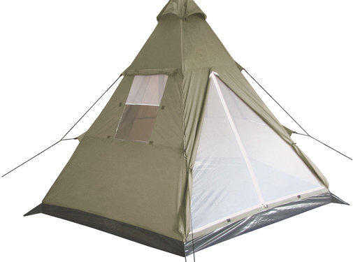 MFH MFH - Tente indienne -  "Tipi" -  kaki -  mât central -  290x270x225 cm