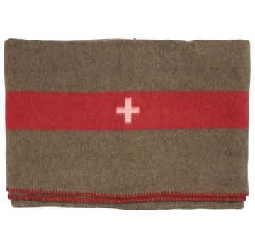 MFH MFH - Couverture suisse - brun - ca. 200 x 150 cm - 600g/m²