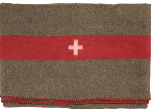 MFH MFH - Schweiz. Wolldecke -  braun -  ca. 200 x 150 cm