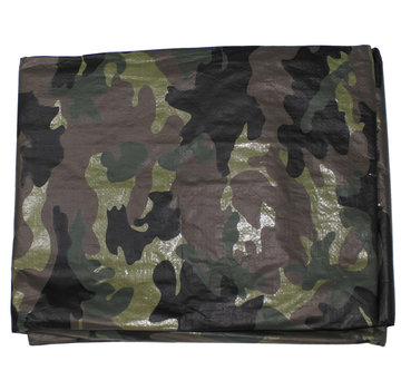 MFH MFH - Dekzeil  -  PE  -  Woodland camo  -  Metalen bevestigingsringen  -  ca. 300 x 400 cm