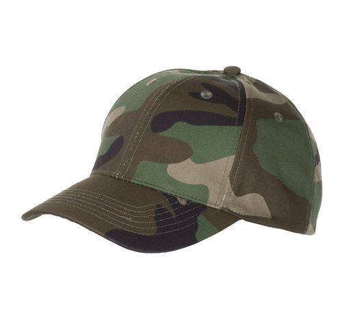 MFH US Army cap met klep woodland in grootte verstelbaar