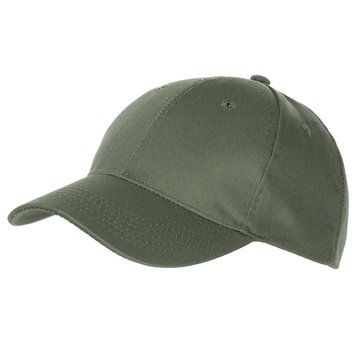 MFH US Army cap met klep olijf/legergroen in grootte verstelbaar