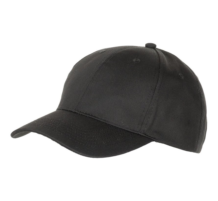 US Army cap met klep zwart in grootte verstelbaar