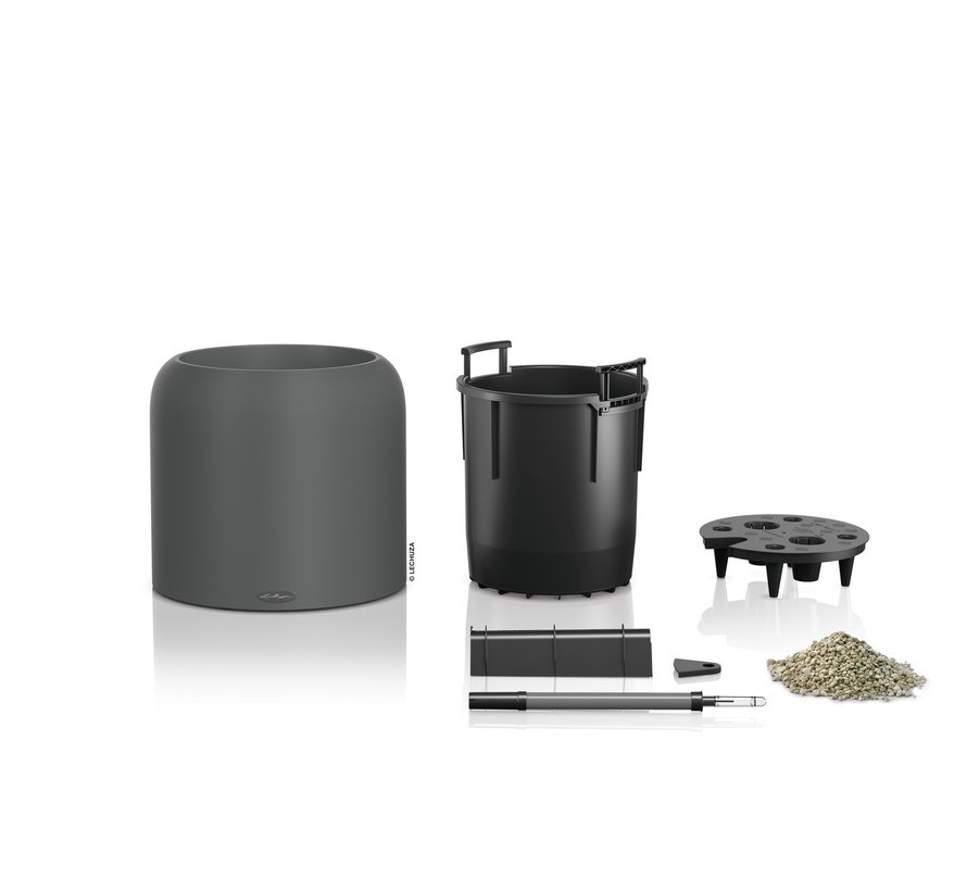 Lechuza - plantenbak HAVALO 40 basalt grey ALL-IN-ONE set