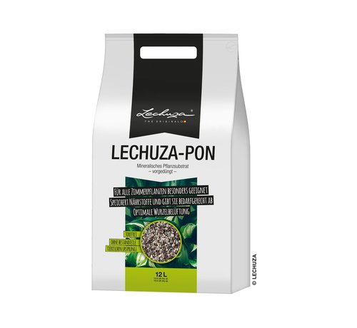 Lechuza LECHUZA-PON 12 liter - Hoogwaardig, mineraal plantensubstraat