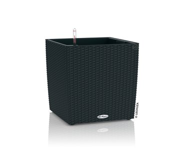 Lechuza Lechuza - CUBE COTTAGE 30 graphite black ALL-IN-ONE set