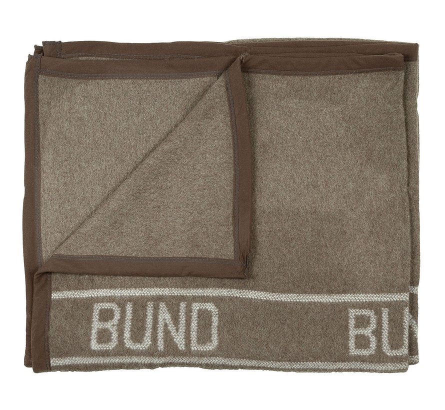 Max Fuchs - BW Wolldecke -  braun -  ca. 220 x 130 cm