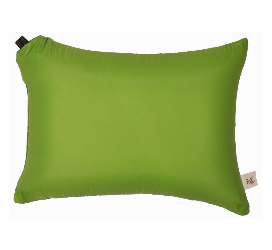 Fox Outdoor - oreiller de voyage -  gonflable -  vert -  40 x 30 cm