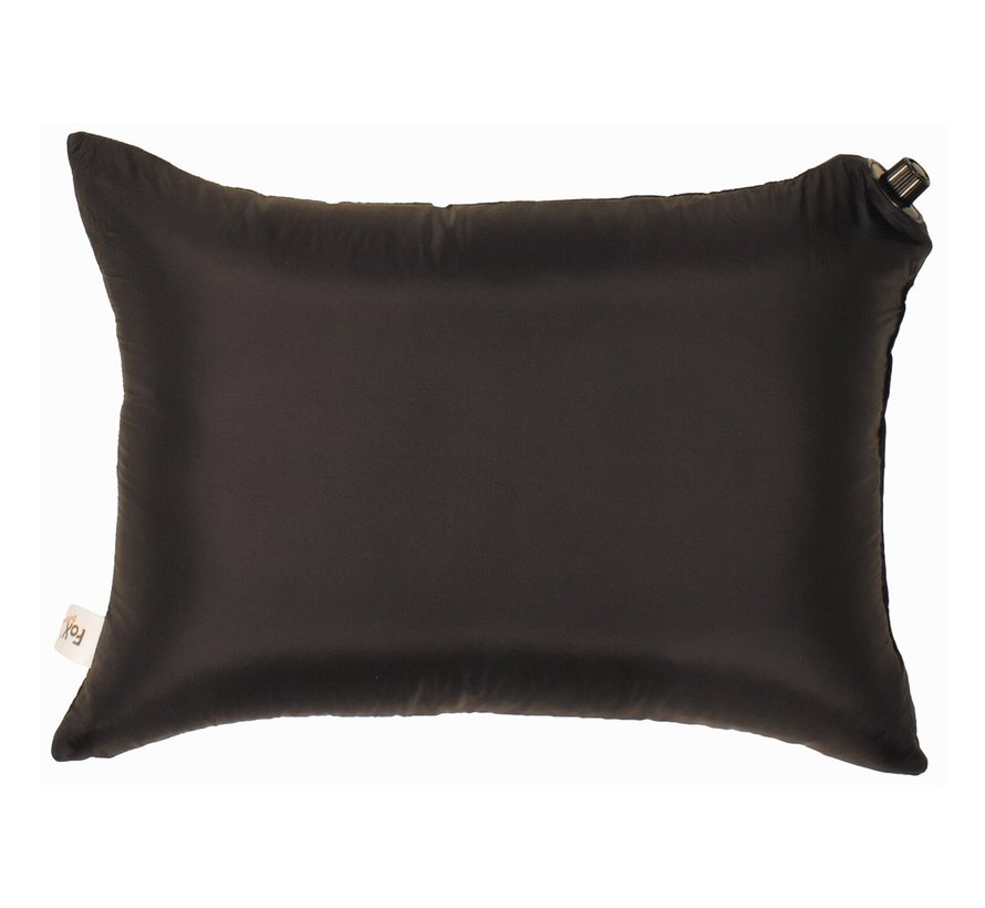 Fox Outdoor - oreiller de voyage -  gonflable -  noir -  40 x 30 cm