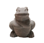 Arroganter Frosch - Gartenstatue - Stein - 18 cm hoch