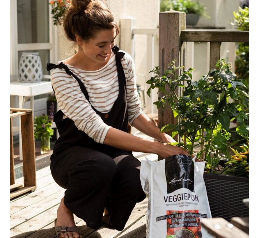 Lechuza -  LECHUZA-VEGGIEPON 12 liter - plantaardig substraat voor groenten - 100% veganistisch en turfvrij