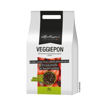 Lechuza LECHUZA VEGGIEPON 12 Liter - Gemüsesubstrat für Gemüse - 100% vegan und torffrei