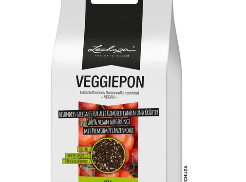 Lechuza LECHUZA VEGGIEPON 12 Liter - Gemüsesubstrat für Gemüse - 100% vegan und torffrei