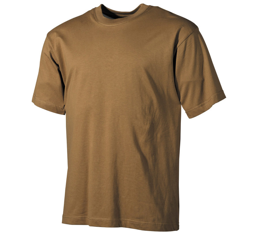 MFH - US T-Shirt -  halbarm -  coyote -  tan -  170 g/m²
