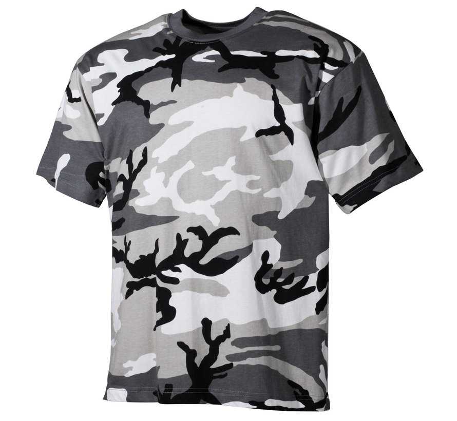 MFH - US T-Shirt  -  Urban camo  -  170 g/m²