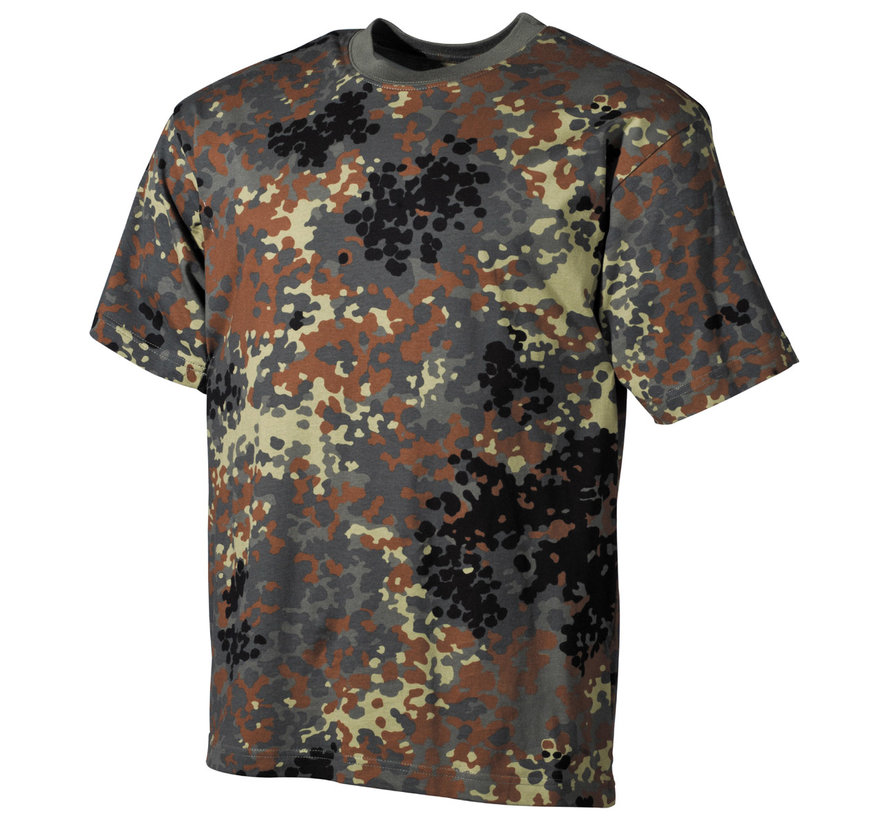 MFH - US T-Shirt  -  Vlekken camouflage  -  170 g/m²